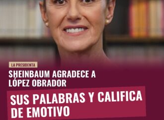 Sheinbaum agradece a López Obrador sus palabras y califica de emotivo su nuevo libro
