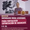 Sheinbaum firma acuerdos para fortalecer exportación de aguacate a EE. UU.