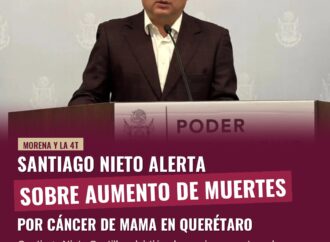 Santiago Nieto alerta sobre aumento de muertes por cáncer de mama en Querétaro