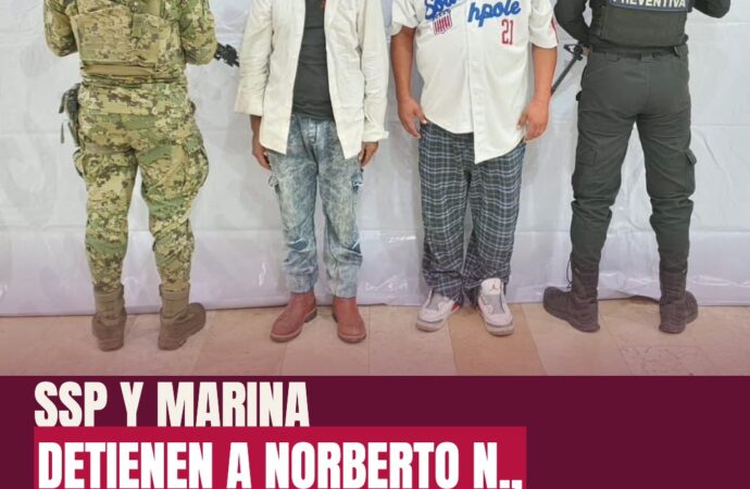 SSP y Marina detienen a Norberto N., líder de ‘Los Pelones’ en Chietla